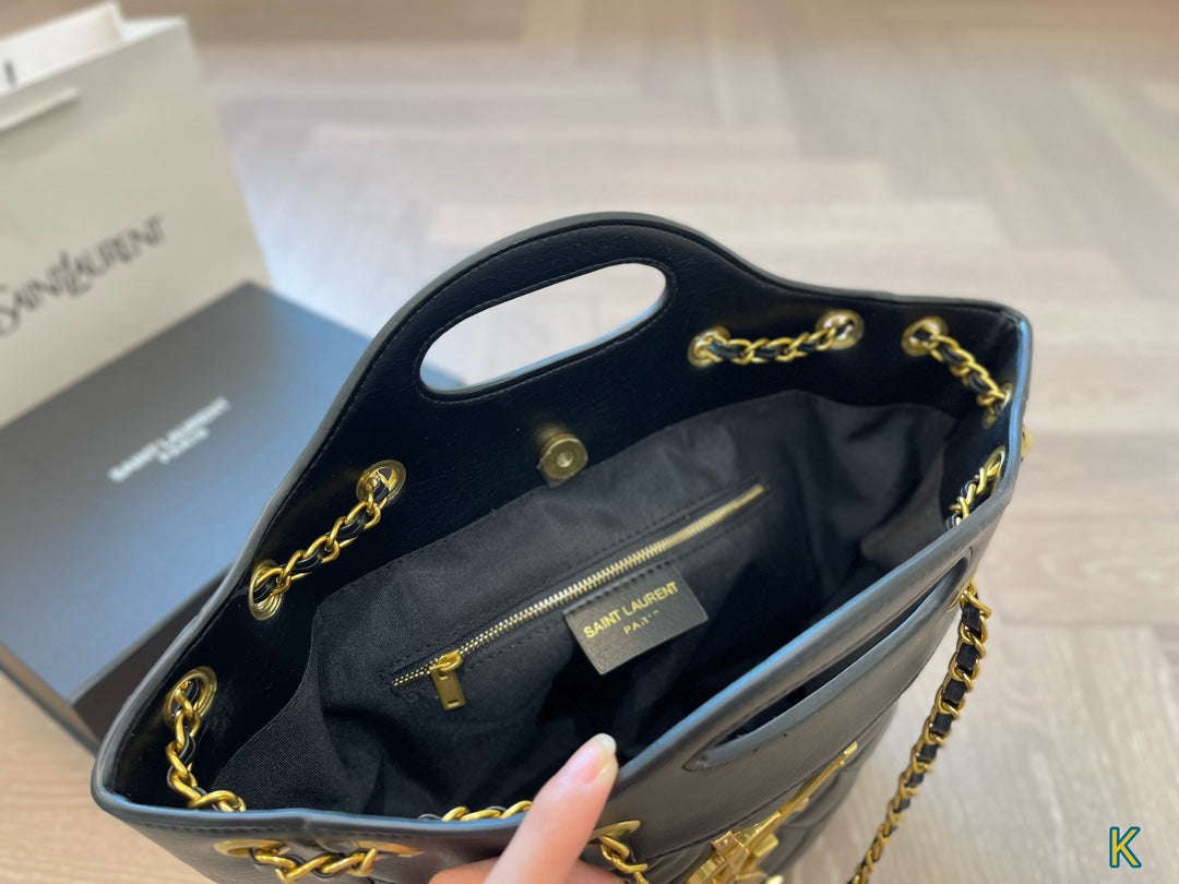 YSL SAINT LAURENT New Shopping Tote Bag 25x27cm