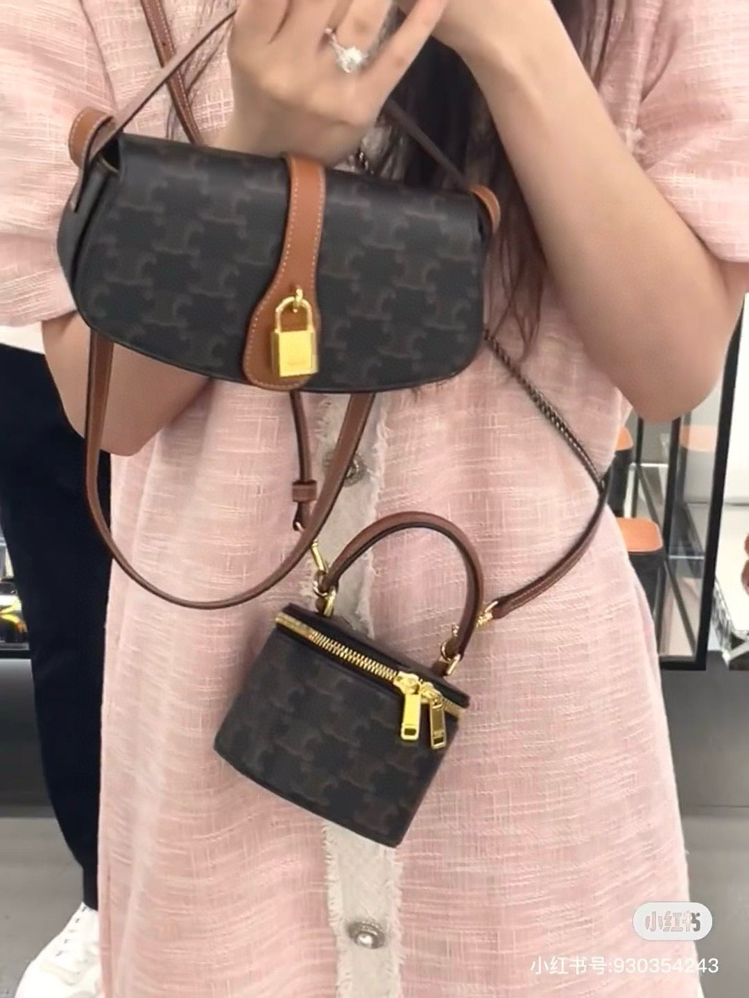 Celine Mini Locks Tote Bags