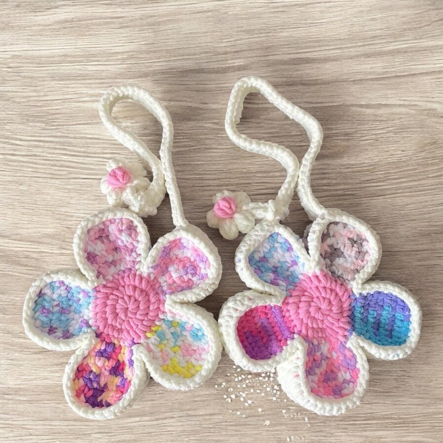 Flower Crochet handmade shoulder bag, Flower bag, beautiful cute bloom bag, Summer beach bag, Valentines Gift, Gift for her, Mother day gift