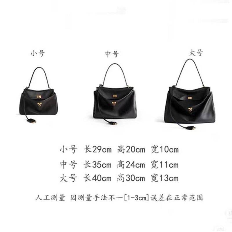 BALENCIAGA Rodeo leather tote