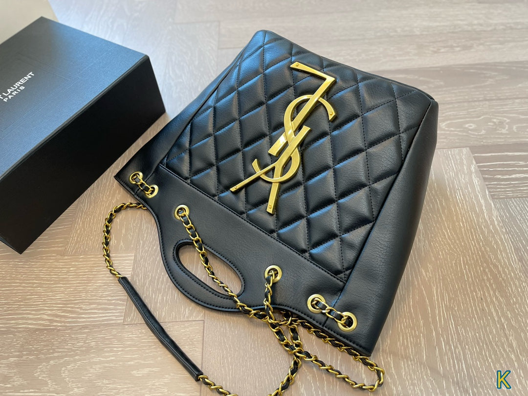 YSL SAINT LAURENT New Shopping Tote Bag 25x27cm