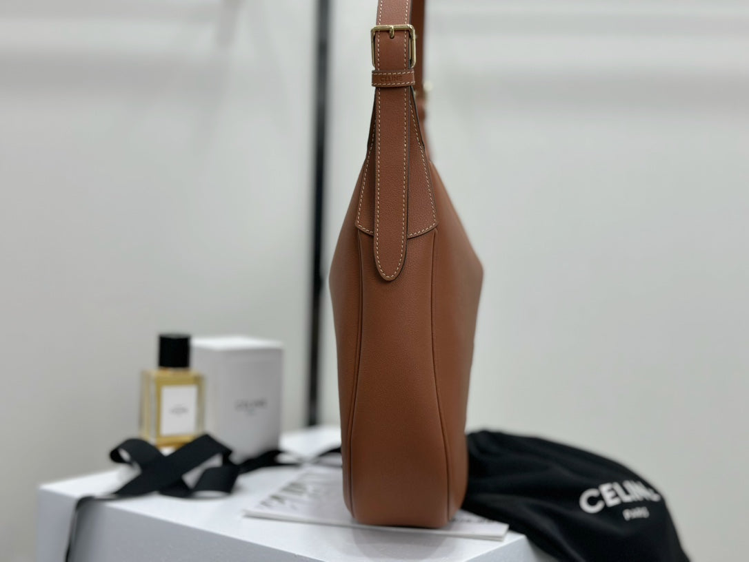 Celine Heloise Bag in Supple Calfskin Brown 30 x 28.5 x 8cm