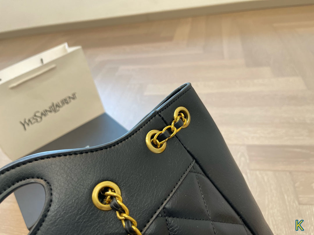 YSL SAINT LAURENT New Shopping Tote Bag 25x27cm