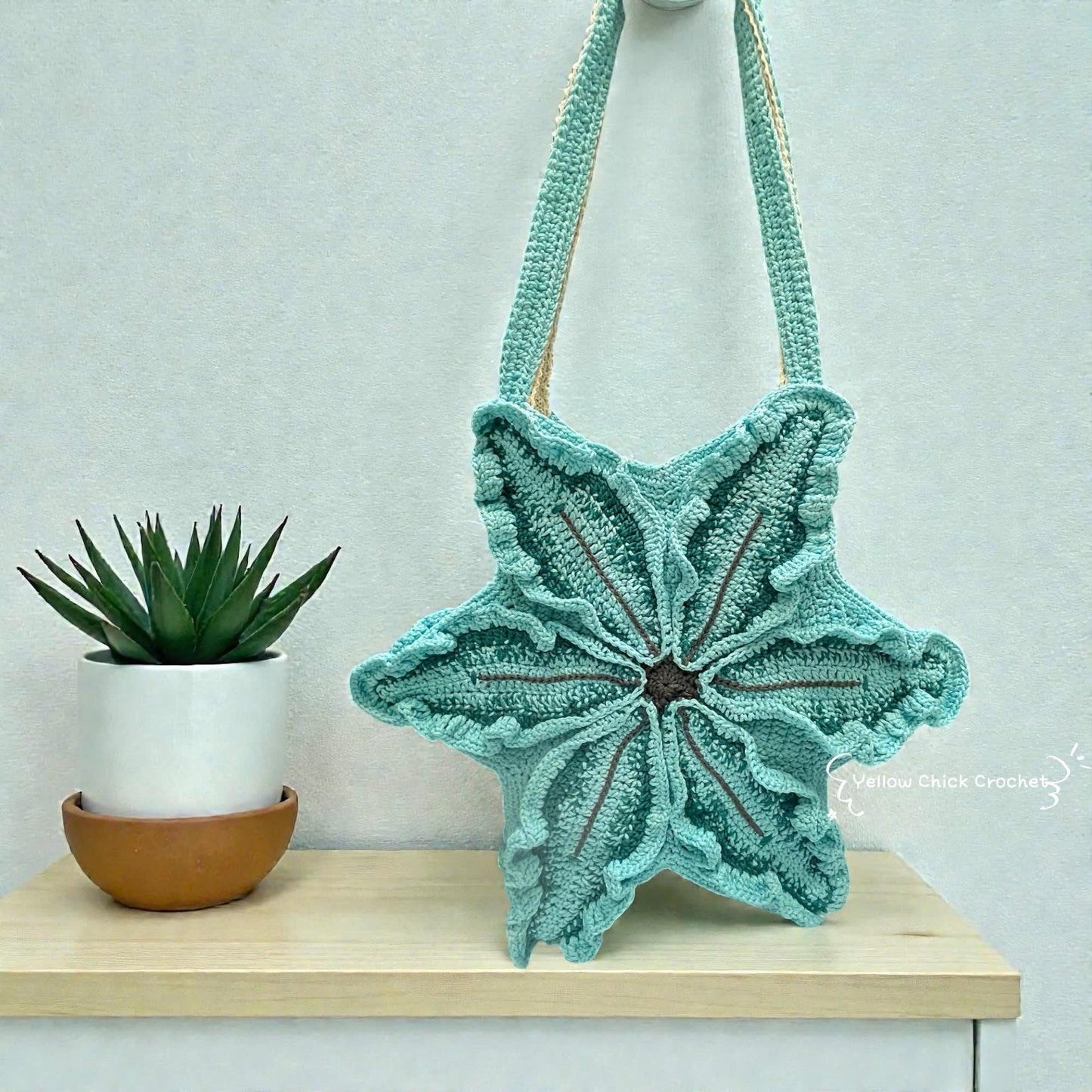 Crochet Lily Flower Bag â€?Handmade Bloom Purse | Unique Floral Shoulder Bag | Custom Color Gift for Her