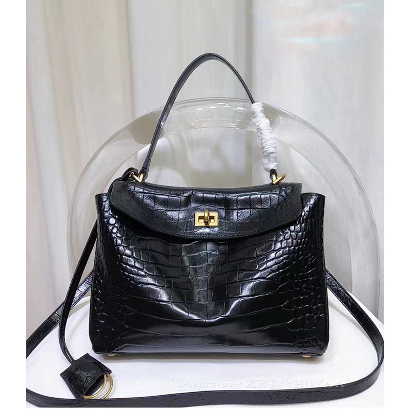 BALENCIAGA Rodeo leather tote