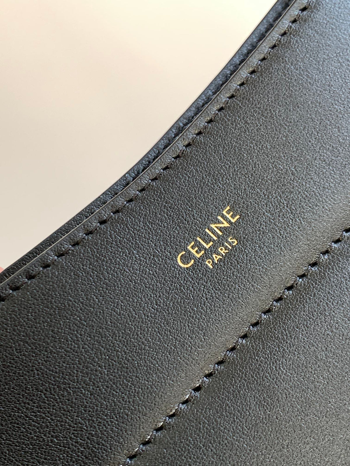 Celine Medium Cabas Bourgeoi black handbag
