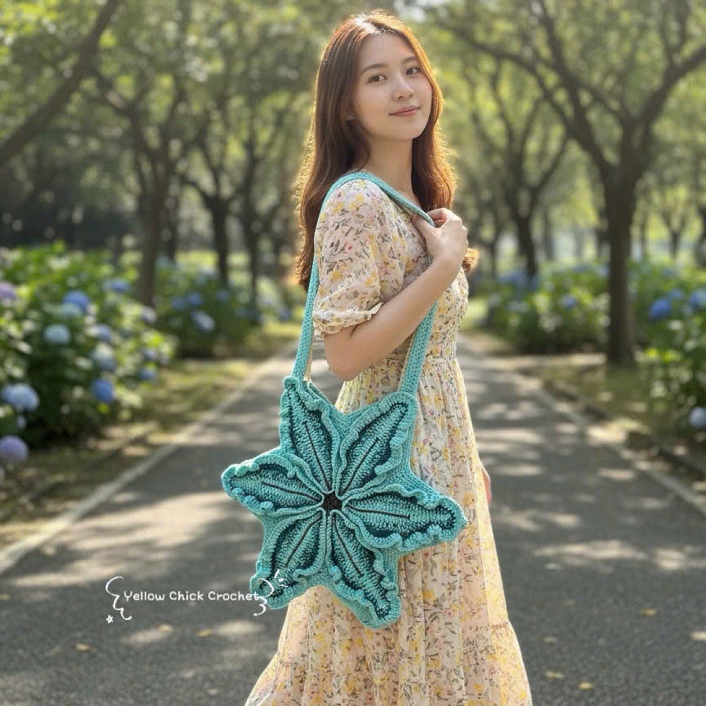 Crochet Lily Flower Bag â€?Handmade Bloom Purse | Unique Floral Shoulder Bag | Custom Color Gift for Her