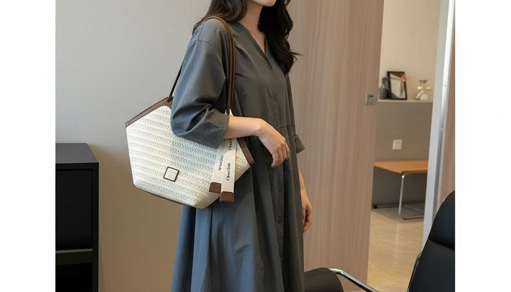 Straw Beach Bag Round Rattan Woven Shoulder Bag Boho Raffia Circle Purse Summer Vacation Handmade Casual Tote Women