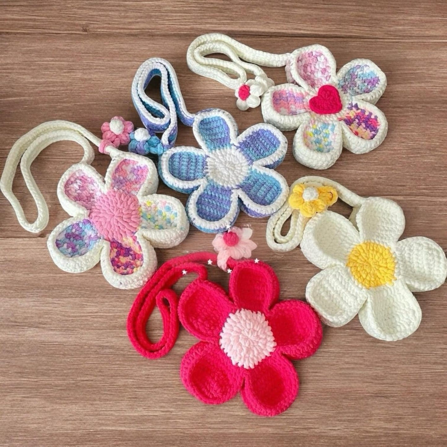 Flower Crochet handmade shoulder bag, Flower bag, beautiful cute bloom bag, Summer beach bag, Valentines Gift, Gift for her, Mother day gift
