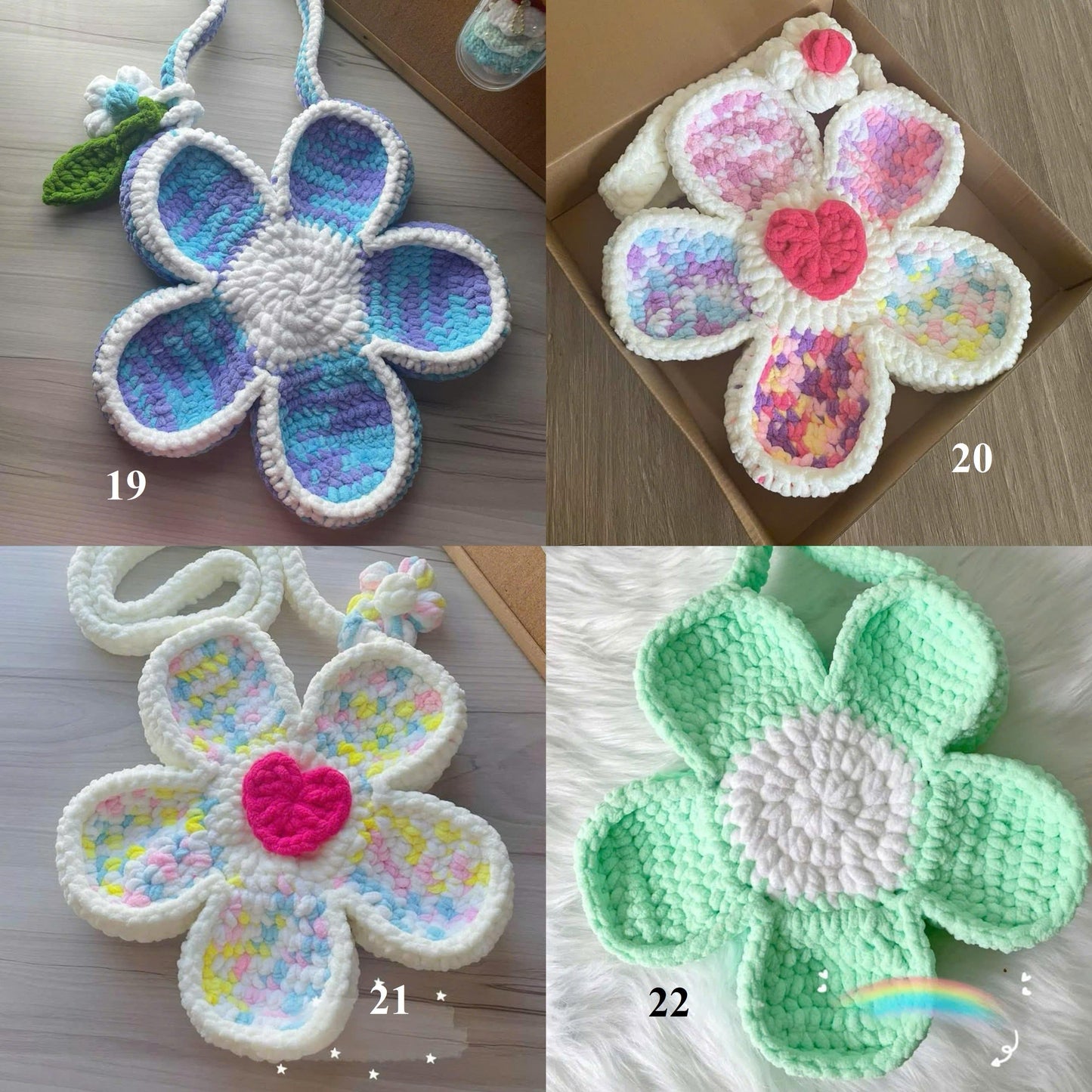 Flower Crochet handmade shoulder bag, Flower bag, beautiful cute bloom bag, Summer beach bag, Valentines Gift, Gift for her, Mother day gift